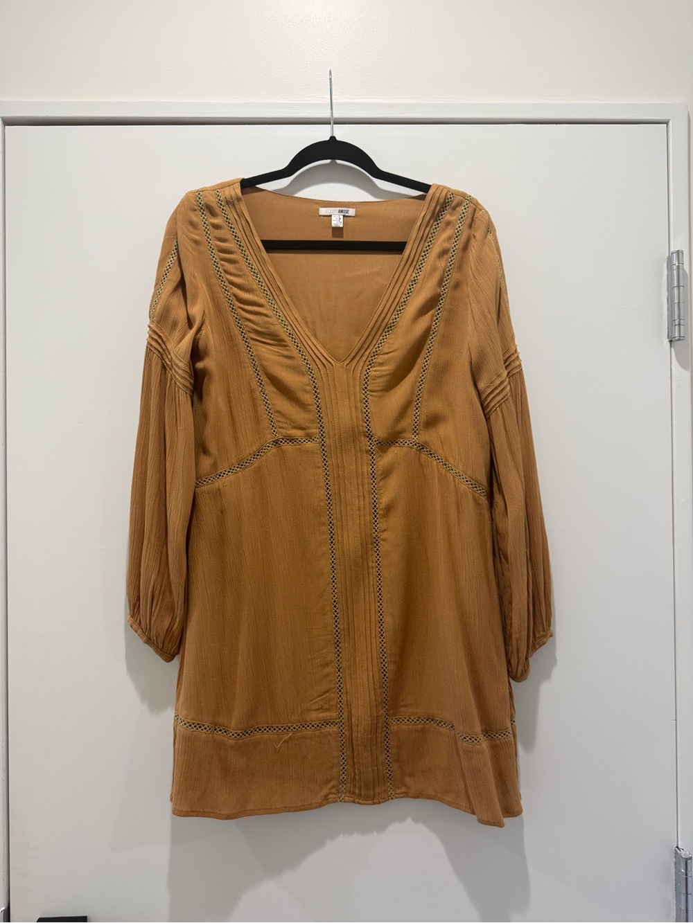 Amuse Society Mustard V-Neck Tunic